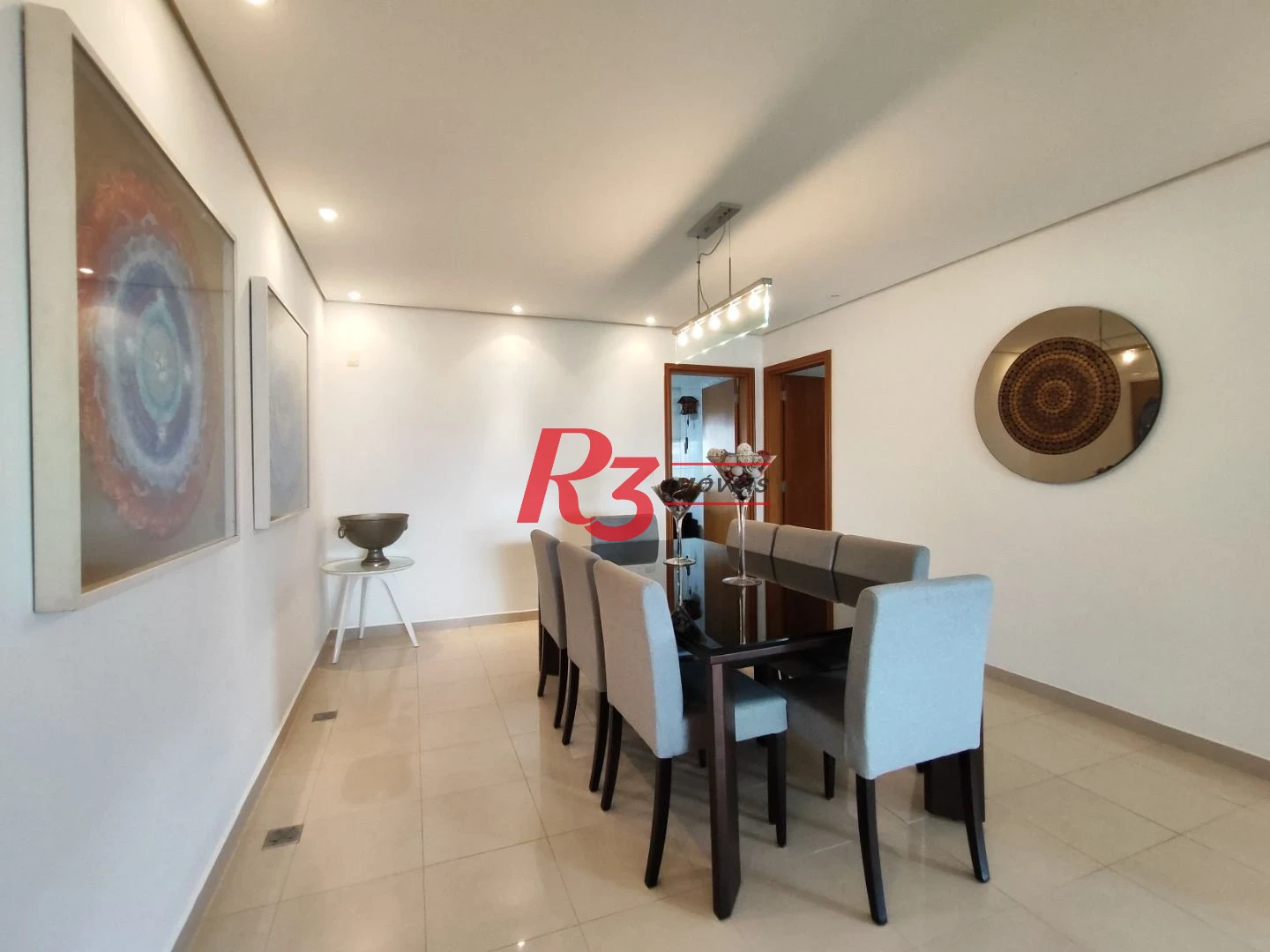 R3 REAL ESTATE VENDE! Apartamento andar alto com Vista Mar 3 dormitórios à venda, 199 m² por R$ 2.765.000 - Ponta da Praia - Santos/SP