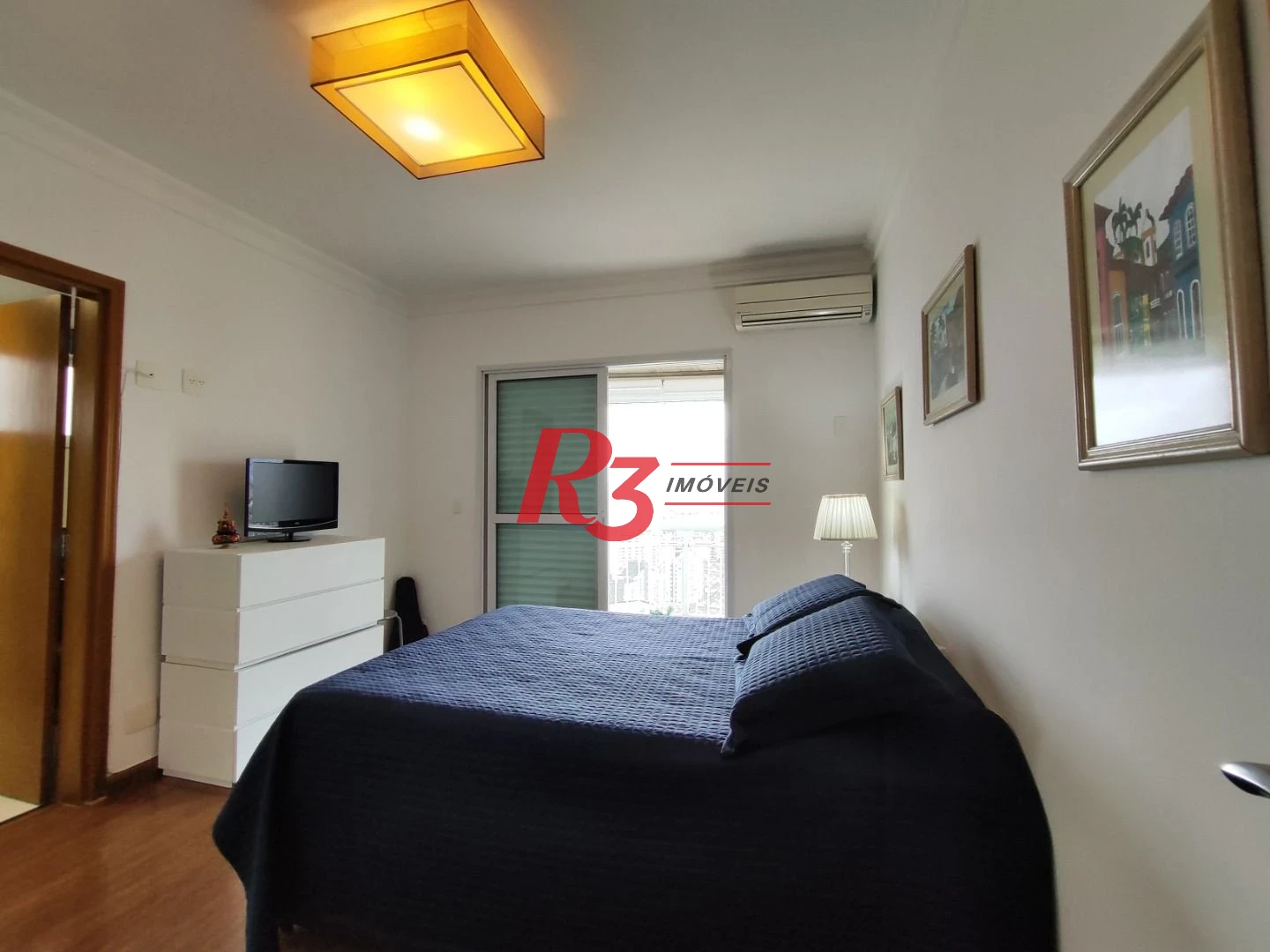 R3 REAL ESTATE VENDE! Apartamento andar alto com Vista Mar 3 dormitórios à venda, 199 m² por R$ 2.765.000 - Ponta da Praia - Santos/SP