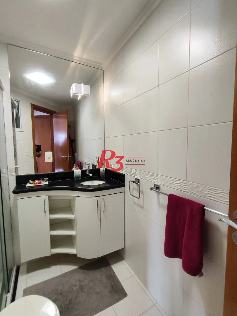 R3 REAL ESTATE VENDE! Apartamento andar alto com Vista Mar 3 dormitórios à venda, 199 m² por R$ 2.765.000 - Ponta da Praia - Santos/SP