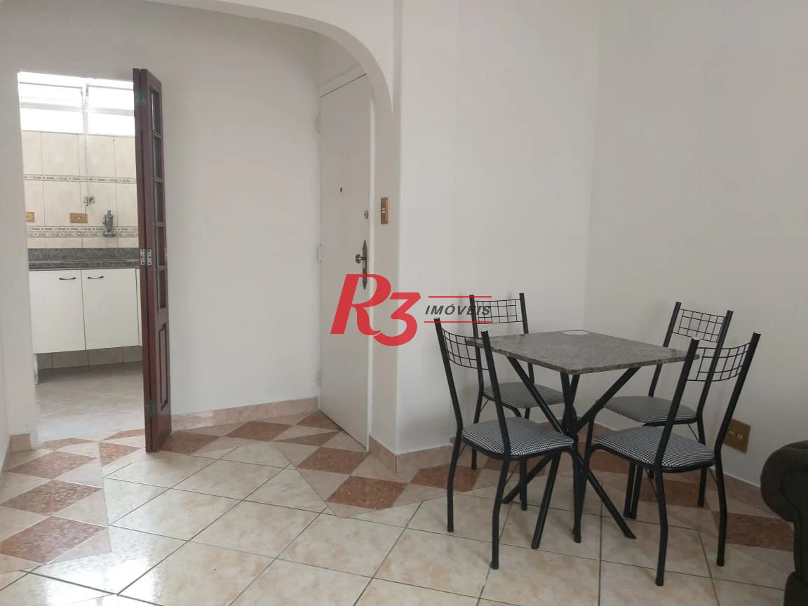 Apartamento com 1 dormitório para alugar, 63 m² por R$ 4.065,00/mês - José Menino - Santos/SP