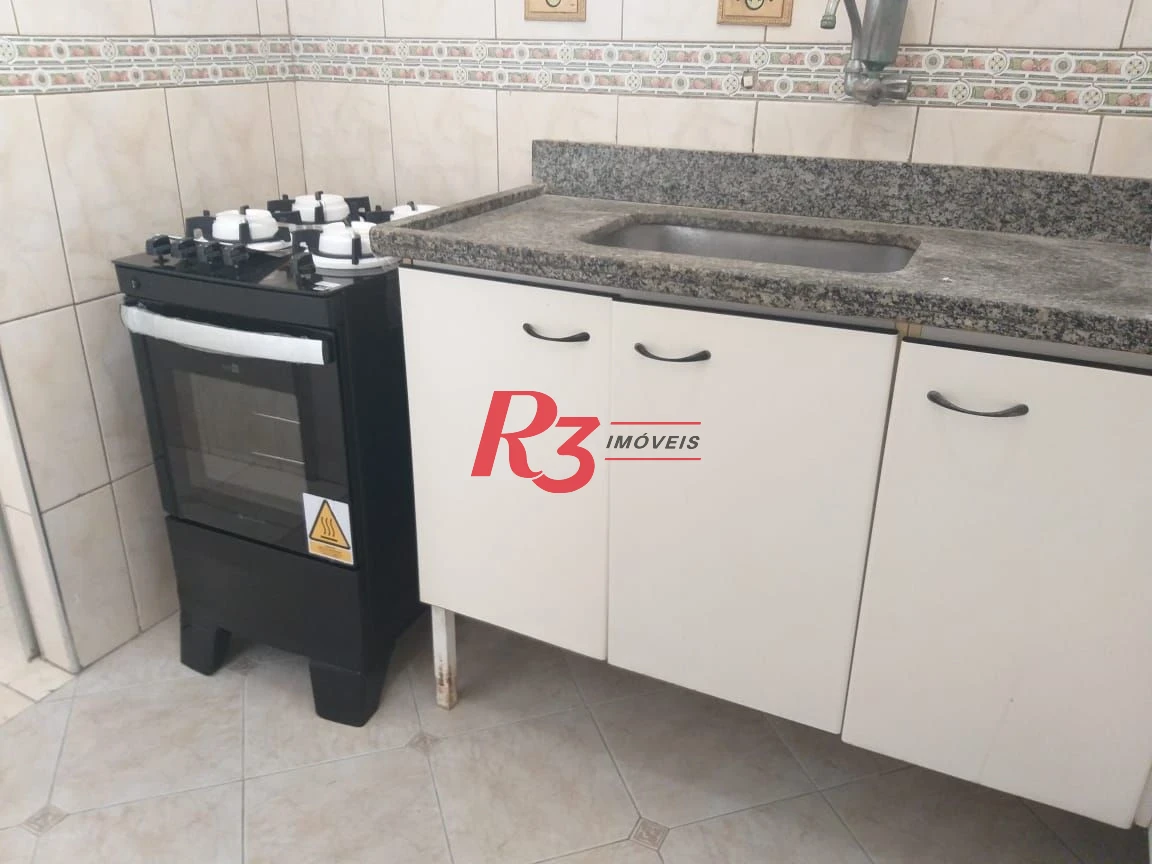 Apartamento com 1 dormitório para alugar, 63 m² por R$ 4.065,00/mês - José Menino - Santos/SP