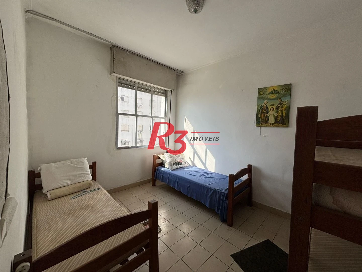 Apartamento com 2 dormitórios frente praia - Embaré - Santos