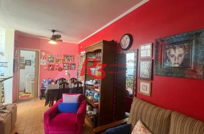 Apartamento com 1 dormitório à venda, 42 m² por R$ 390.000,00 - José Menino - Santos/SP