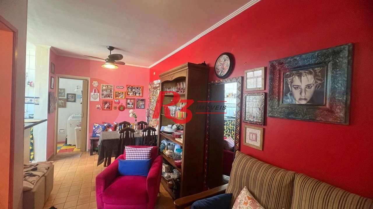 Apartamento com 1 dormitório à venda, 42 m² por R$ 390.000,00 - José Menino - Santos/SP