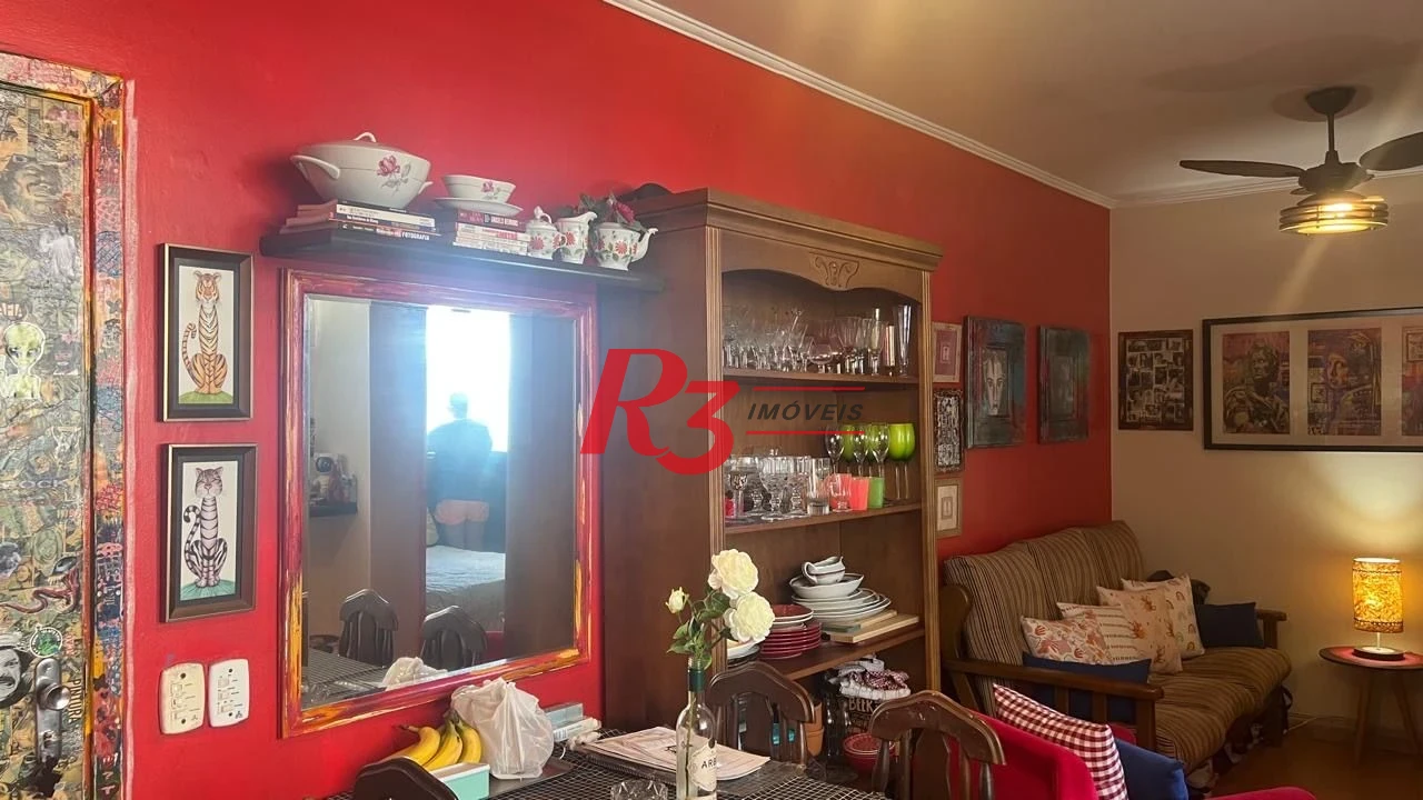 Apartamento com 1 dormitório à venda, 42 m² por R$ 390.000,00 - José Menino - Santos/SP