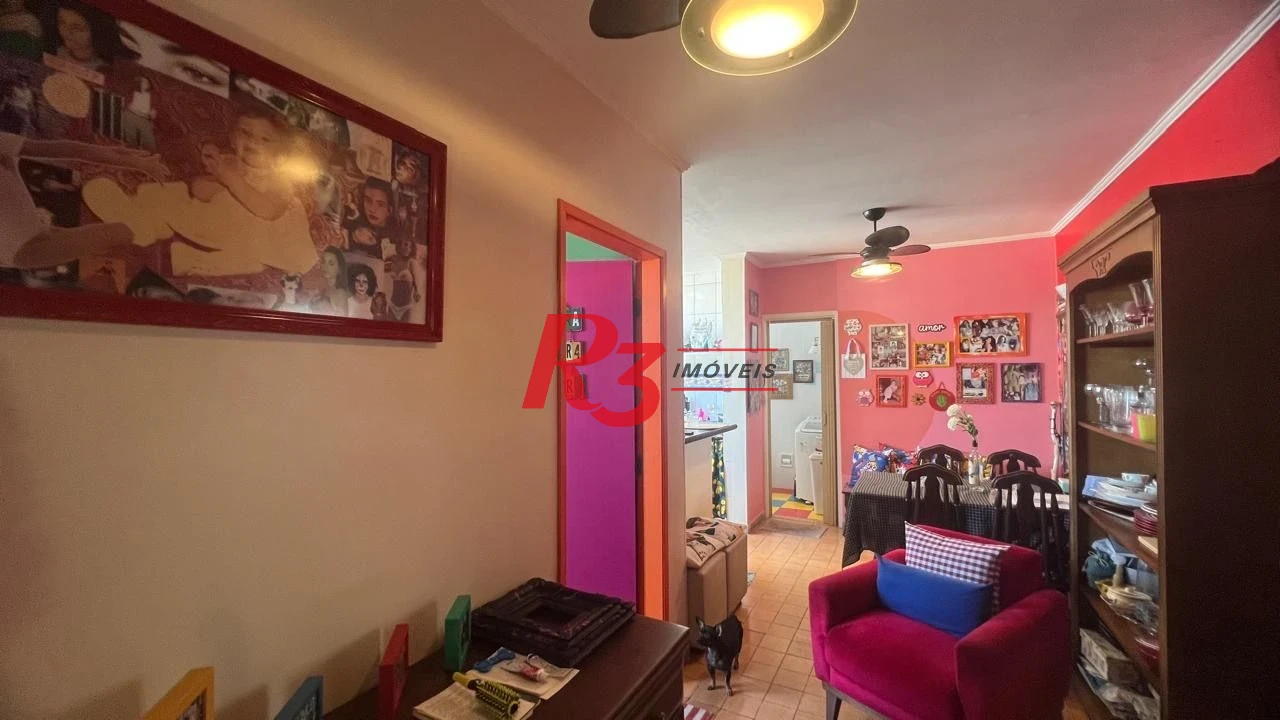 Apartamento com 1 dormitório à venda, 42 m² por R$ 390.000,00 - José Menino - Santos/SP