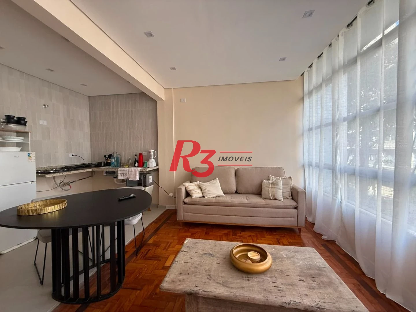 Apartamento com 1 dormitório à venda, 55 m² por R$ 550.000,00 - Boqueirão - Santos/SP