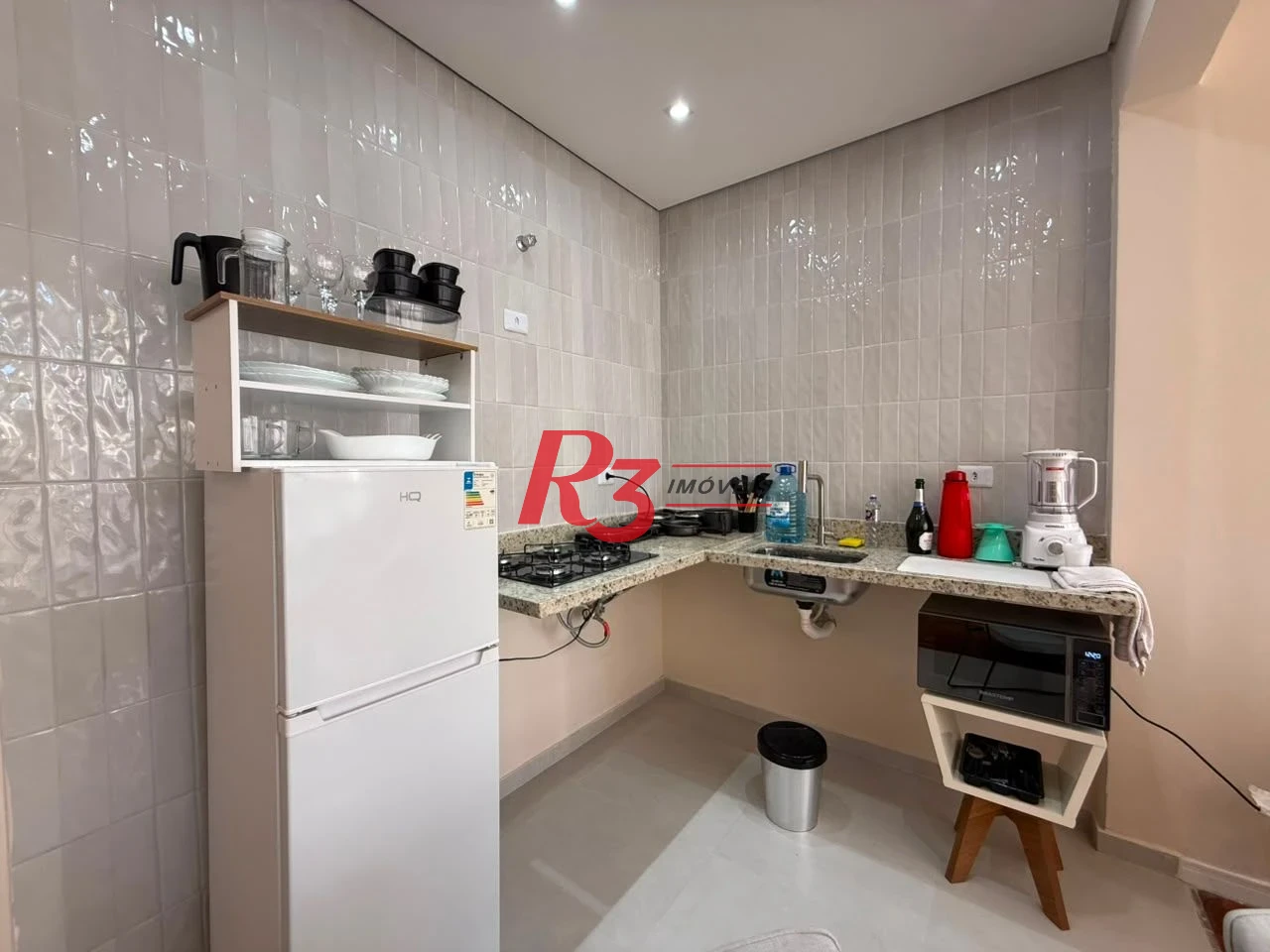 Apartamento com 1 dormitório à venda, 55 m² por R$ 550.000,00 - Boqueirão - Santos/SP