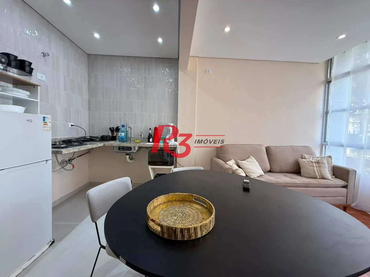 Apartamento com 1 dormitório à venda, 55 m² por R$ 550.000,00 - Boqueirão - Santos/SP