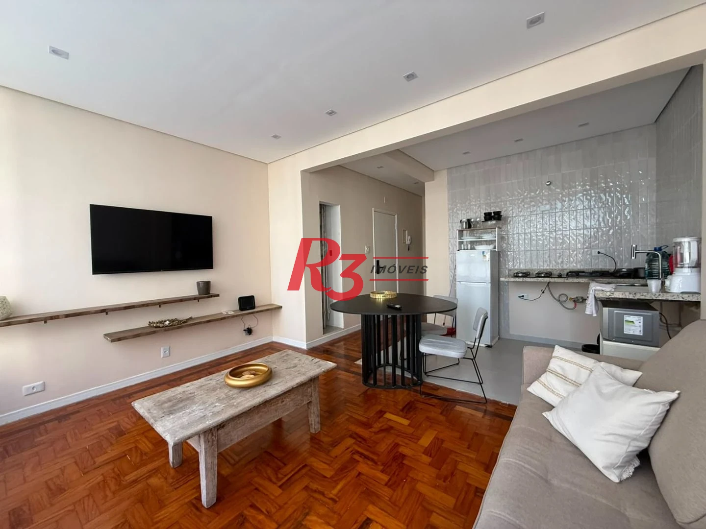 Apartamento com 1 dormitório à venda, 55 m² por R$ 550.000,00 - Boqueirão - Santos/SP