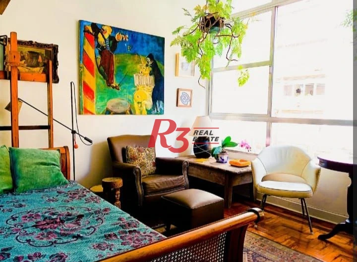 Apartamento com 1 dormitório à venda, 55 m² por R$ 470.000,00 - Boqueirão - Santos/SP