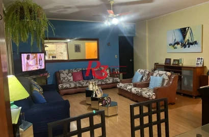 Apartamento com 3 dormitórios à venda, 133 m² por R$ 690.000,00 - Gonzaga - Santos/SP
