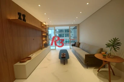 Apartamento com 3 dormitórios à venda, 160 m² por R$ 1.890.000,00 - Pompéia - Santos/SP