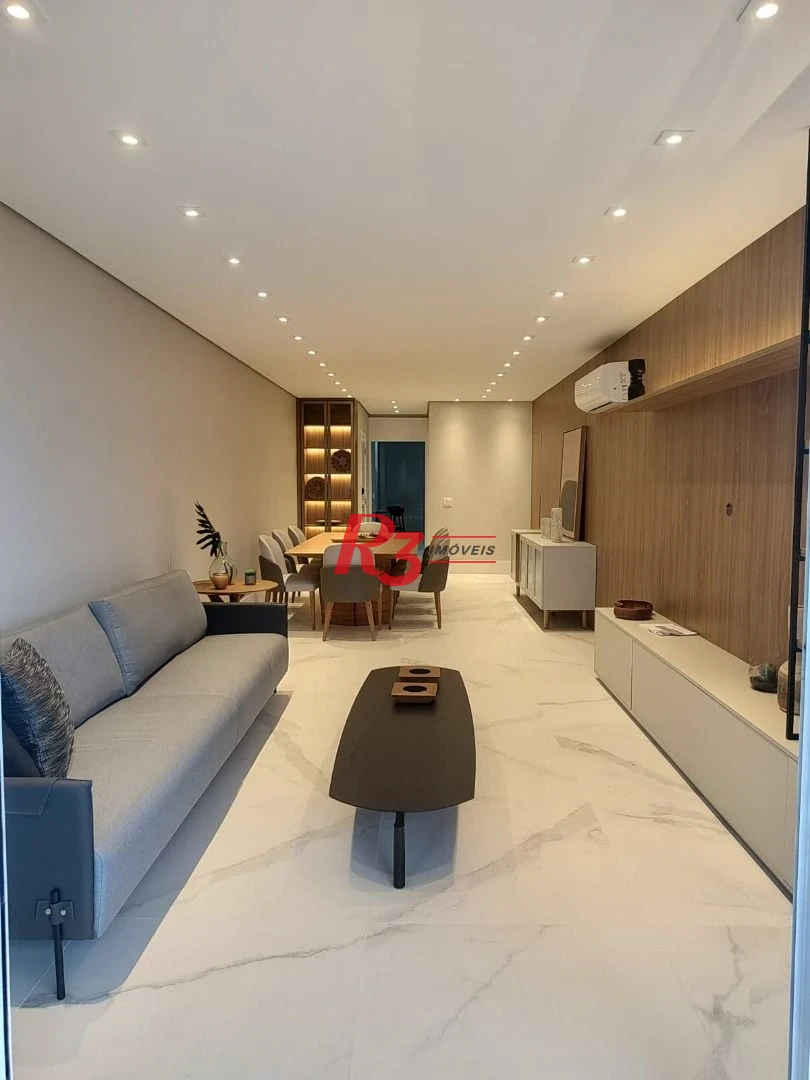 Apartamento com 3 dormitórios à venda, 160 m² por R$ 1.890.000,00 - Pompéia - Santos/SP