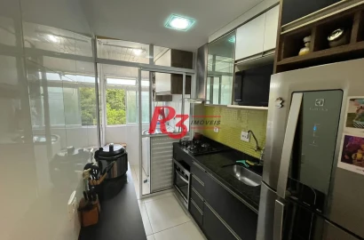 Apartamento com 2 dormitórios à venda, 55 m² por R$ 330.000,00 - Morro Nova Cintra - Santos/SP