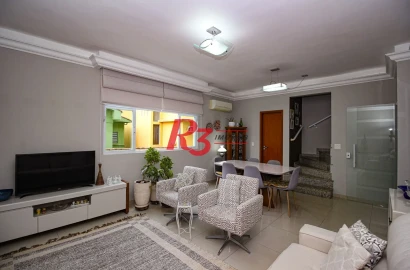 Casa à venda, 136 m² por R$ 1.150.000,00 - Gonzaga - Santos/SP