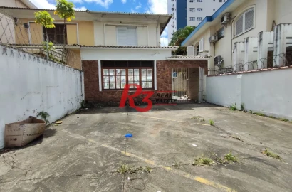 R3 REAL ESTATE VENDE! Sobrado com 3 dormitórios, 346 m² por R$ 4.640.000 - Boqueirão - Santos/SP