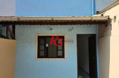 Sobrado com 2 dormitórios à venda, 69 m² por R$ 320.000,00 - Chico de Paula - Santos/SP