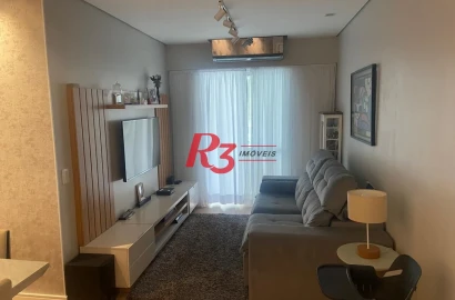 Apartamento com 3 dormitórios à venda, 84 m² por R$ 745.000,00 - Marapé - Santos/SP
