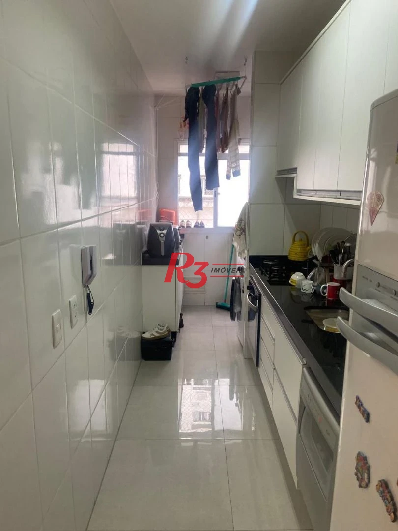 Apartamento com 3 dormitórios à venda, 84 m² por R$ 745.000,00 - Marapé - Santos/SP