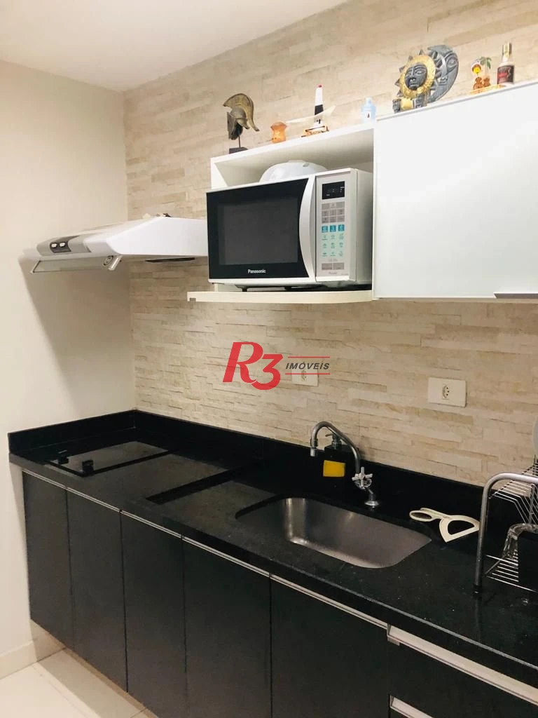 Flat com 1 dormitório à venda, 36 m² por R$ 266.000,00 - Centro - São Vicente/SP