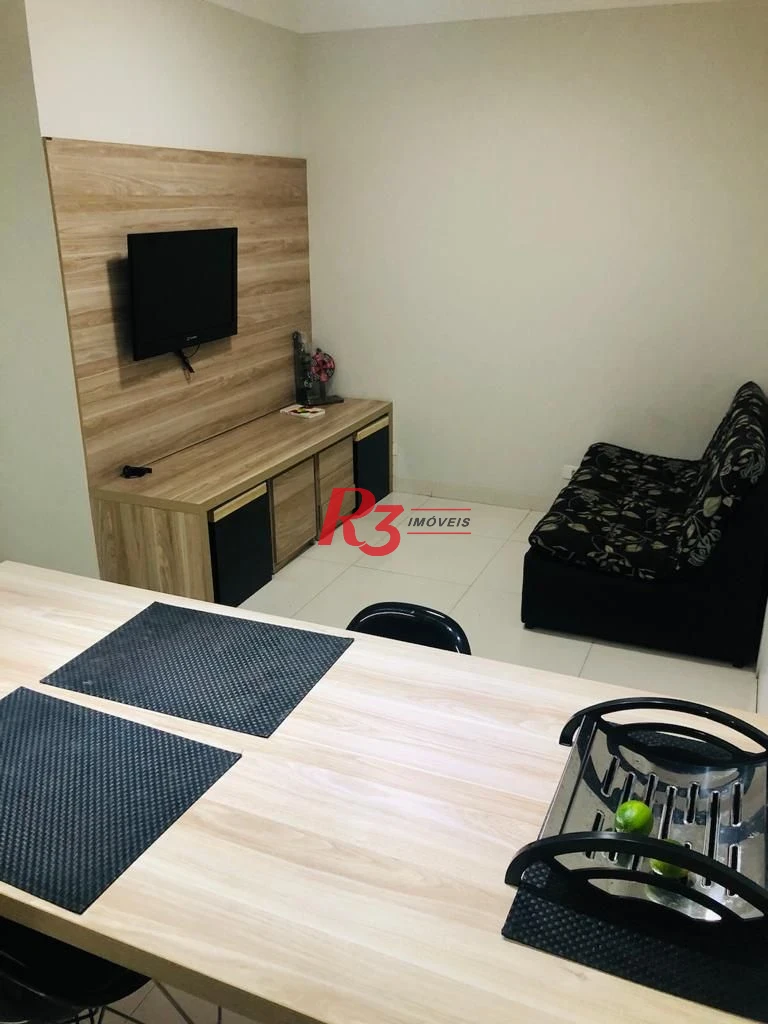 Flat com 1 dormitório à venda, 36 m² por R$ 266.000,00 - Centro - São Vicente/SP
