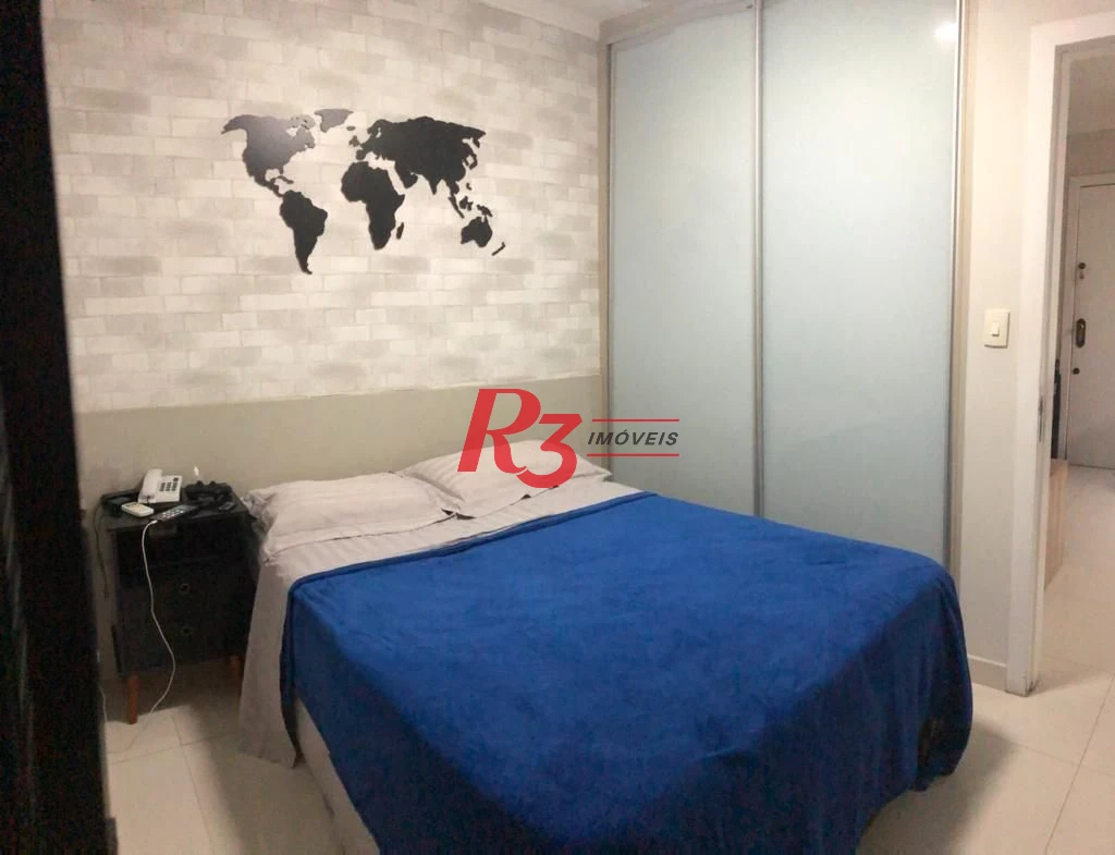 Flat com 1 dormitório à venda, 36 m² por R$ 266.000,00 - Centro - São Vicente/SP