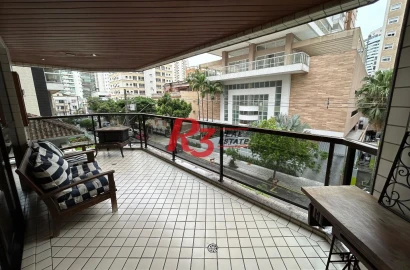 Apartamento à venda, 189 m² por R$ 1.800.000,00 - Gonzaga - Santos/SP