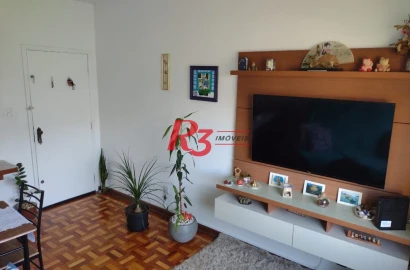 Apartamento com 2 dormitórios à venda, 78 m² por R$ 340.000,00 - Campo Grande - Santos/SP
