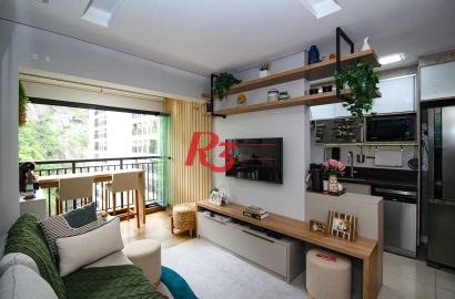 Apartamento à venda, 65 m² por R$ 840.000,00 - Marapé - Santos/SP