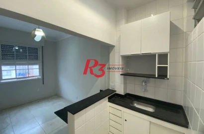 Apartamento com 1 dormitório à venda, 45 m² por R$ 330.000,00 - Embaré - Santos/SP