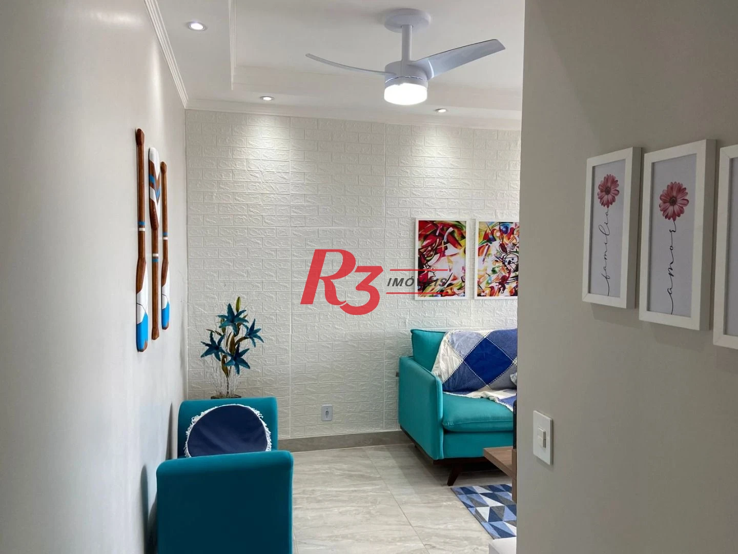 Apartamento com 2 dormitórios à venda, Vista Mar - Porteira Fechada no Guarujá/SP