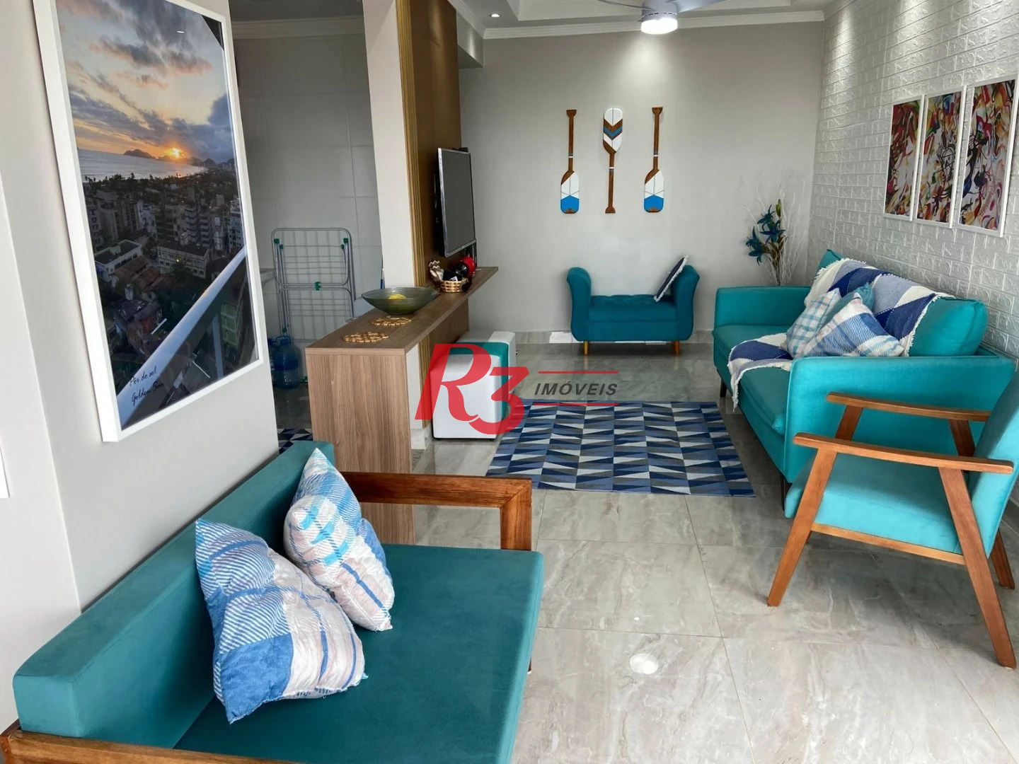 Apartamento com 2 dormitórios à venda, Vista Mar - Porteira Fechada no Guarujá/SP