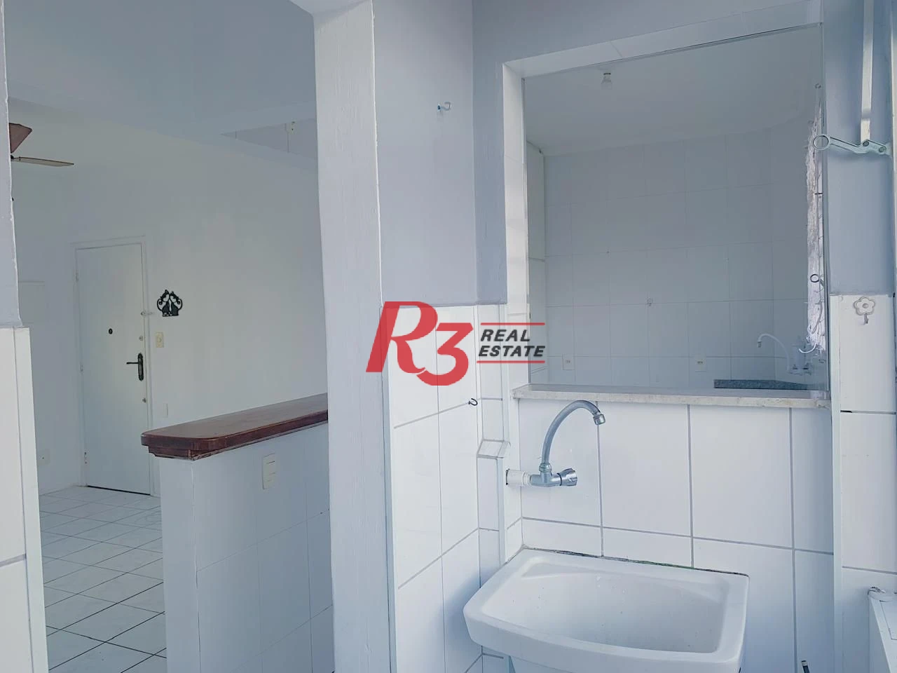 Apartamento com 1 dormitório para alugar, 65 m² por R$ 3.000,02/mês - Aparecida - Santos/SP