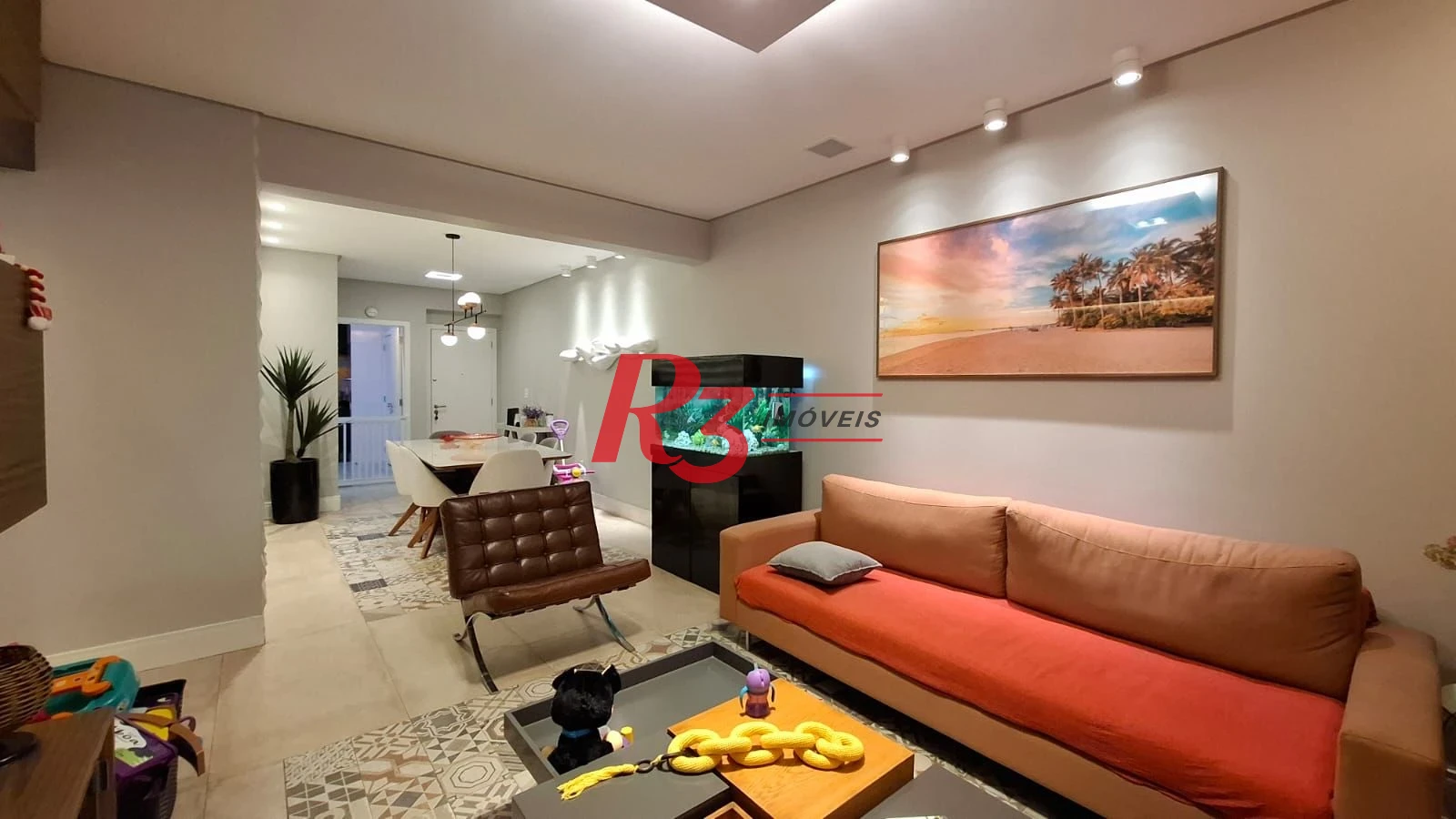 Apartamento Garden à venda, com 2 suítes e 3 vagas, Gonzaga, Santos SP