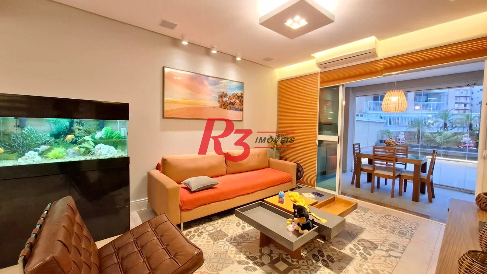 Apartamento Garden à venda, com 2 suítes e 3 vagas, Gonzaga, Santos SP