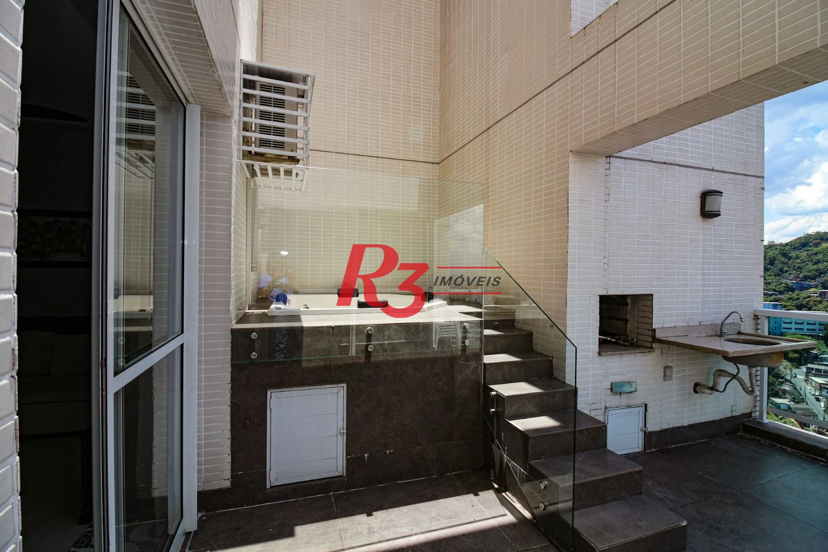 Cobertura com 2 dormitórios para alugar, 123 m² por R$ 8.500,00/mês - José Menino - Santos/SP