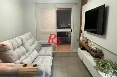 Apartamento à venda, 68 m² por R$ 689.000,00 - Gonzaga - Santos/SP