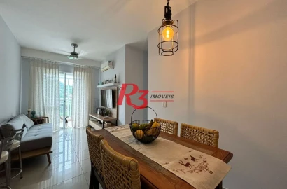 Apartamento com 2 dormitórios à venda, 64 m² por R$ 615.000,00 - Marapé - Santos/SP