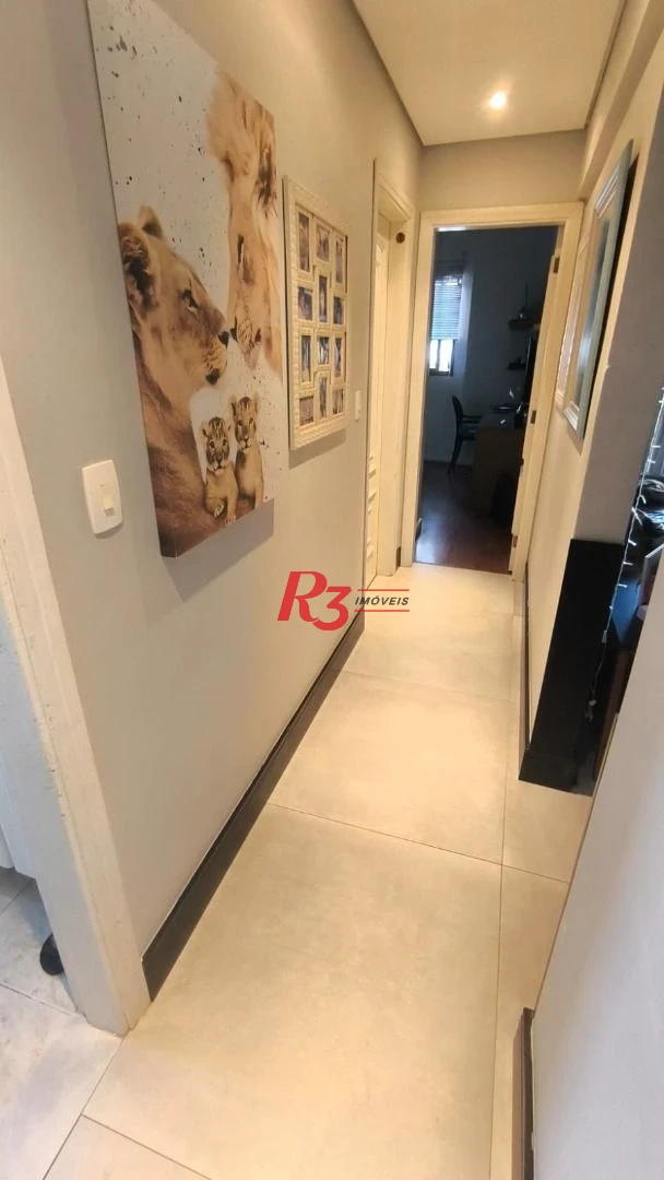 Apartamento à venda, 132 m² por R$ 1.300.000,00 - Pompéia - Santos/SP
