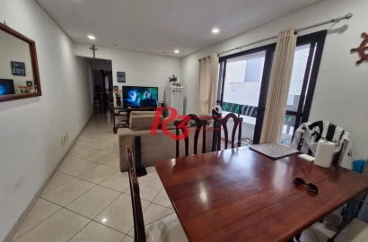 Apartamento com 2 Quartos  à venda, 83 m² por R$ 650.000 - Pompéia - Santos/SP