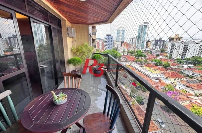 Apartamento, 157 m² - venda por R$ 1.382.000,00 ou aluguel por R$ 11.800,00/mês - Ponta da Praia - Santos/SP