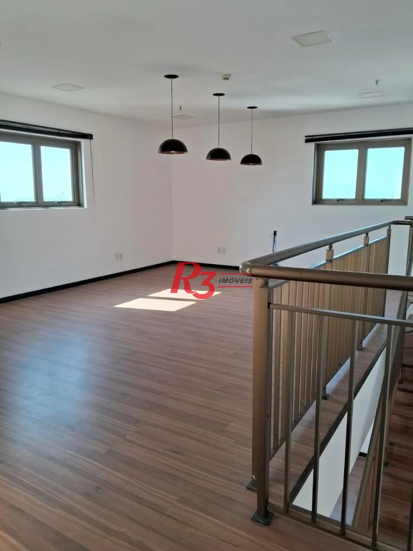 Sala duplex Comercial 94m2 com 2 vagas em Santos