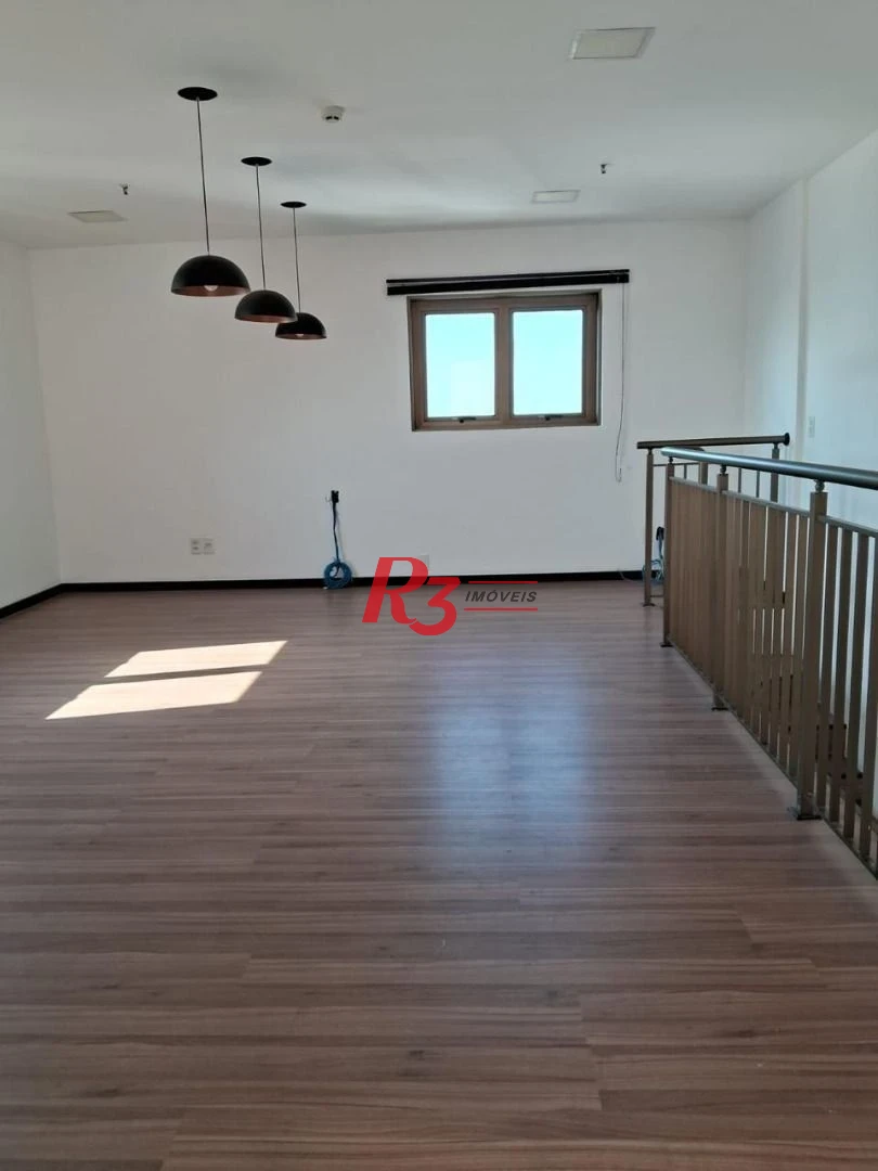 Sala duplex Comercial 94m2 com 2 vagas em Santos
