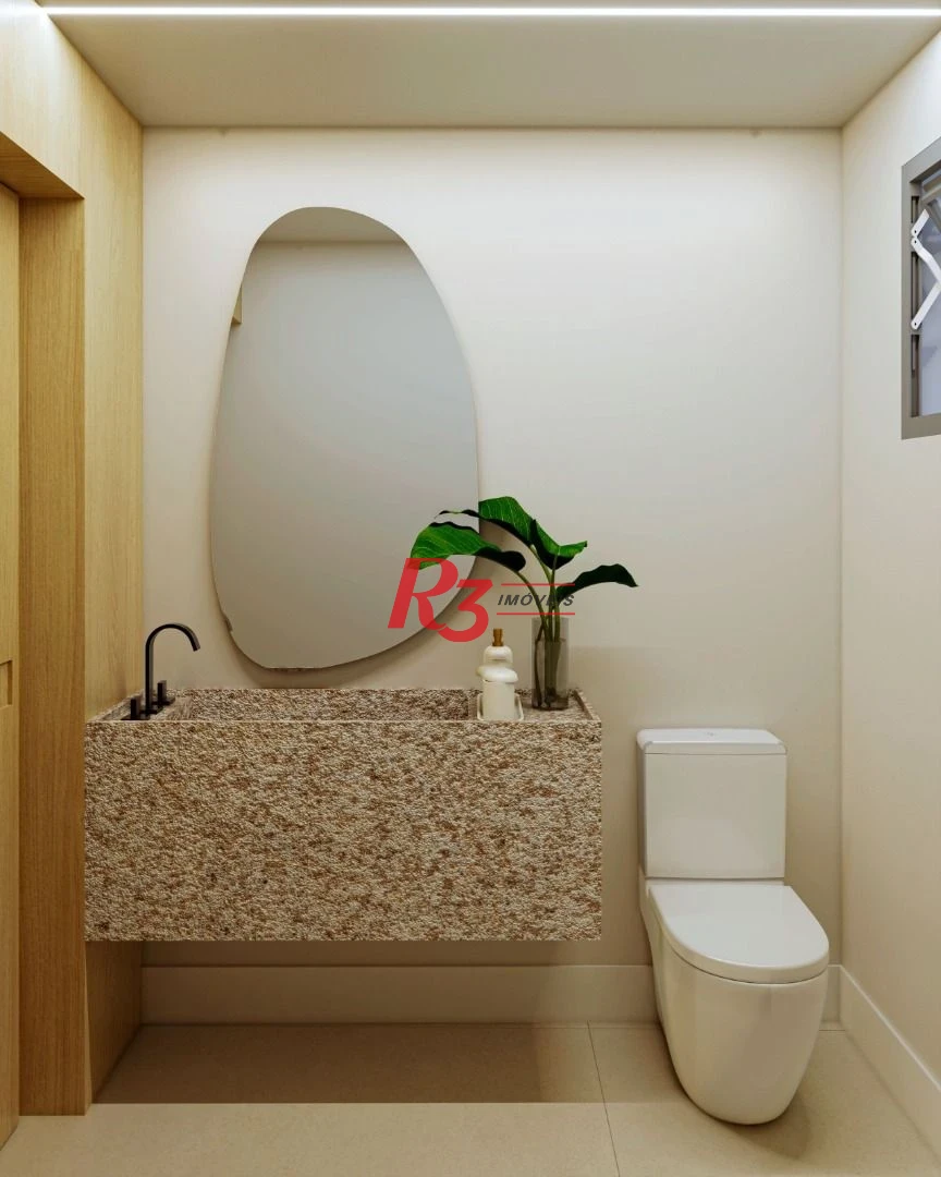 Apartamento com 3 dormitórios à venda, 186 m² por R$ 2.290.000,00 - Boqueirão - Santos/SP