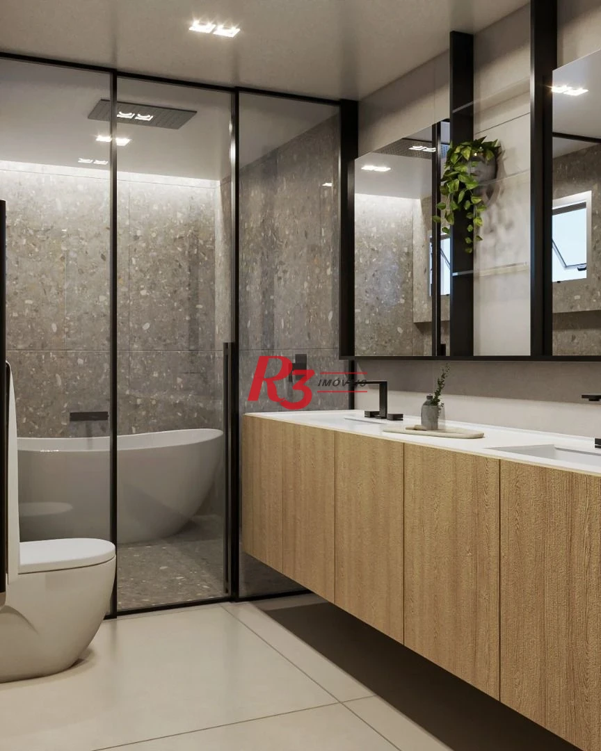 Apartamento com 3 dormitórios à venda, 186 m² por R$ 2.290.000,00 - Boqueirão - Santos/SP