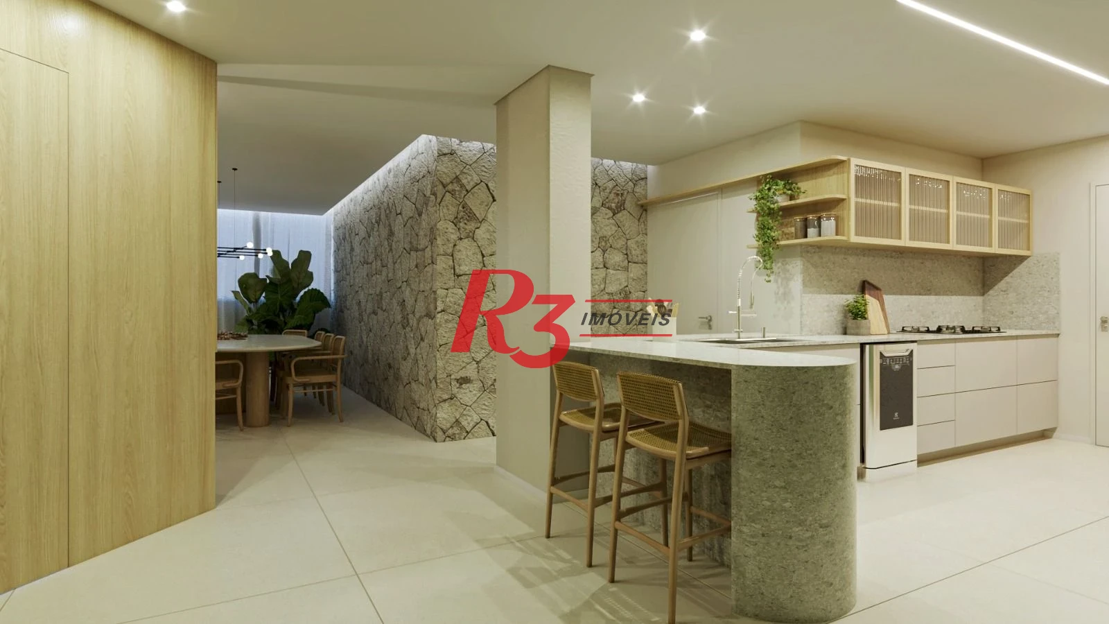 Apartamento com 3 dormitórios à venda, 186 m² por R$ 2.290.000,00 - Boqueirão - Santos/SP
