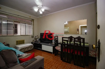 Apartamento com 2 dormitórios à venda, 80 m² por R$ 325.000,00 - Encruzilhada - Santos/SP