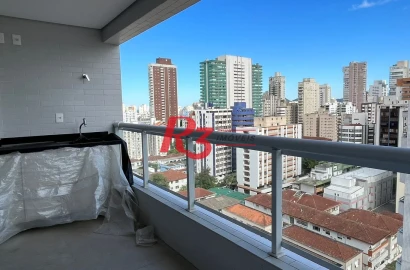 Apartamento com 2 dormitórios à venda, 74 m² por R$ 1.100.000,00 - Boqueirão - Santos/SP