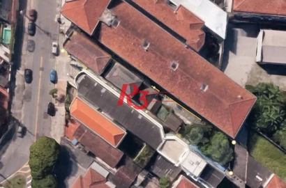 Terreno à venda, 539 m² por R$ 1.650.000,00 - Macuco - Santos/SP